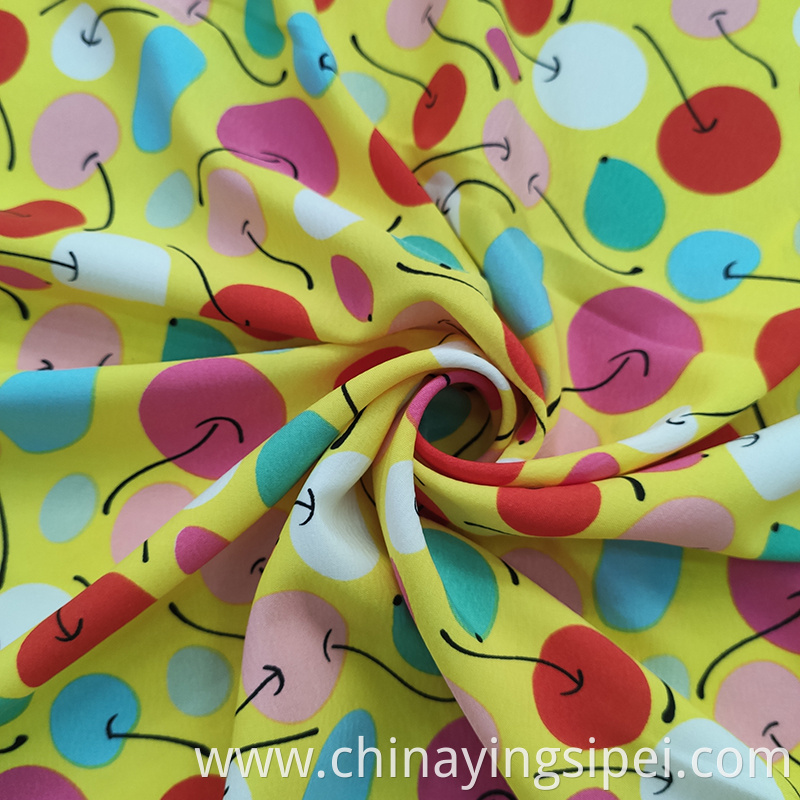 Good quality custom 4 way stretch poly fabric printing floral fabric chiffon fabric for dress